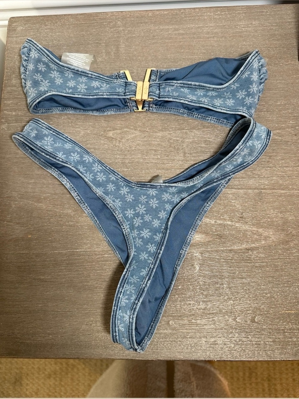 Kulani Kinis Blue Bandeau Bikini - Picture 4 of 6